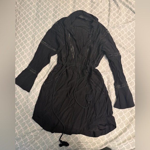 ❤️Blessed are the meek long sleeve black mini dress - Picture 6 of 7